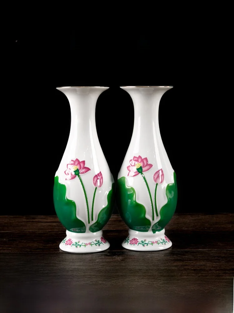 

Чаша для чистой воды с изображением Будды и лотоса для домашнего использования, ваза для цветов для храмовых подношений, буддийские ритуальные принадлежности.