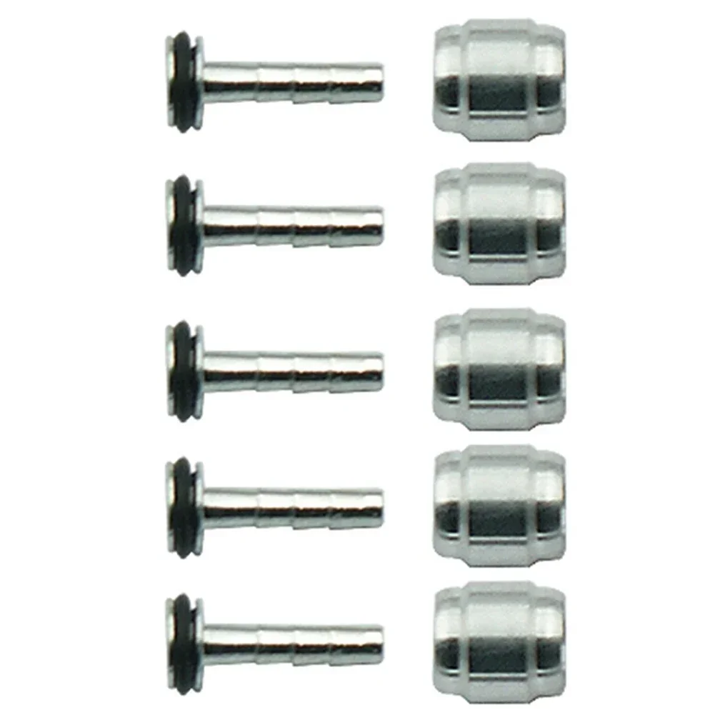 

5 Set Olive Nut Olive Oil Sets Bike Bleed Brake Disk For Formula R1 RO RX C1T1 Oil Needle Sleeve Metal Parts Accessories