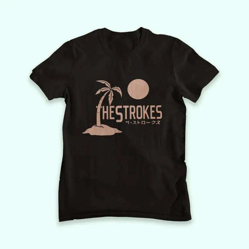 JAPAN THE STROKES Unisex T-Shirt, Red Strokes Design T-Shirt