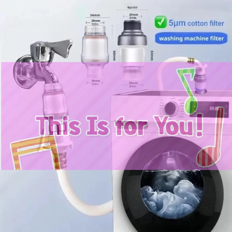 【HMA】Rotatable Kitchen Sink Faucet Filter Water Purifier Removes Sand Sediment Dirty Water Household Washing Machines Heaters