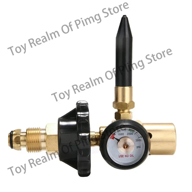 G5/8 CGA580 Valve All Brass Medium Duty with Handwheel Helium Balloon Pressure Reducing   Inflator Tool