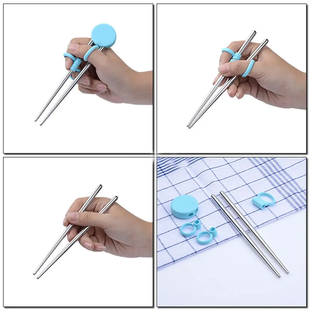 Children Kids Portable Cartoon Practice Chopsticks Training Chopsticks Eating Training Learning Helper Tableware