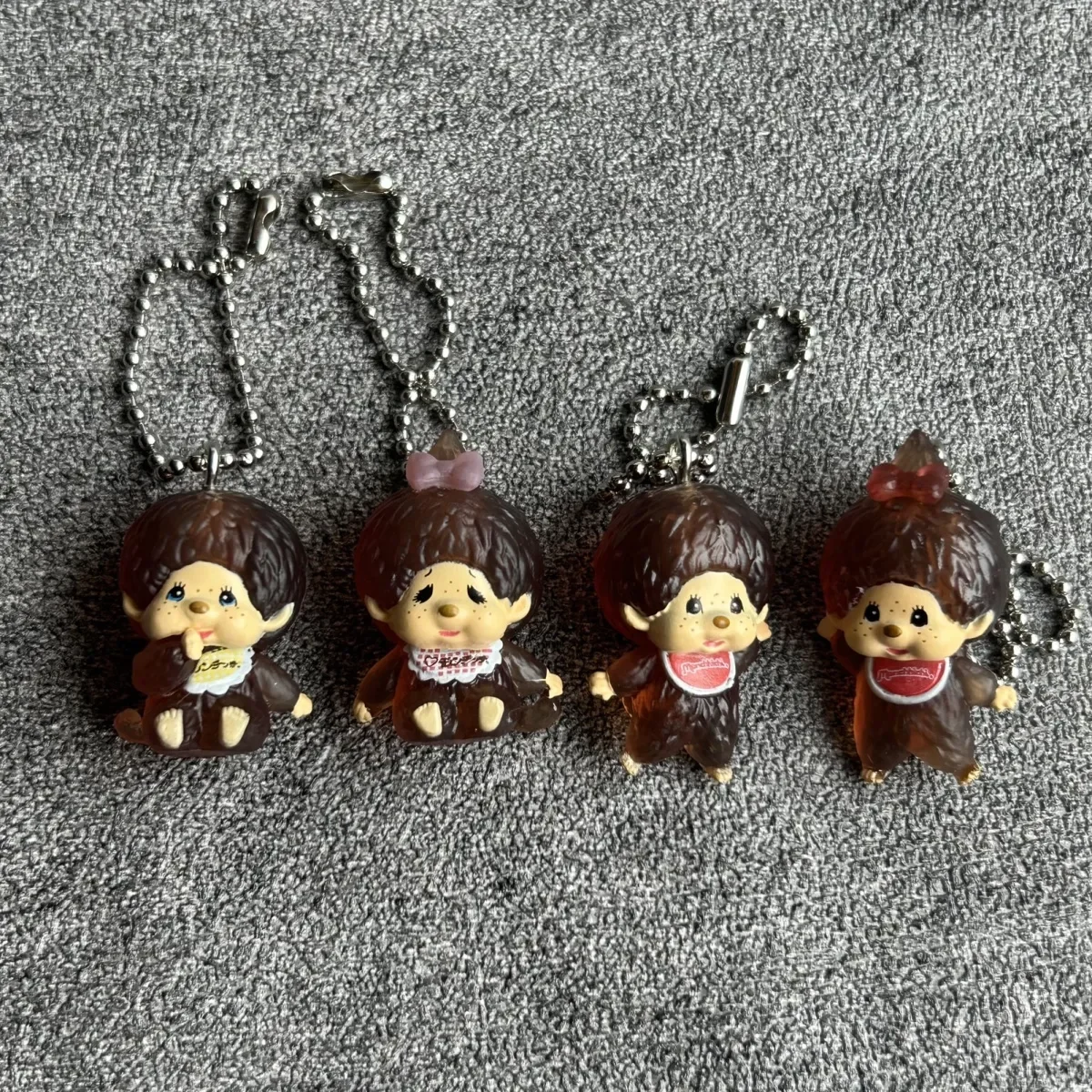 Monqiqi Mini doll figurine keychain pendant DIY crafting accessory Backpack decoration