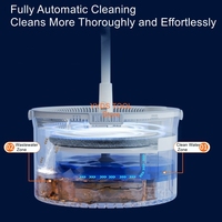 Hands-Free Dirty Water Separation and Dehydration Home Use Rechargeable Rotating Mop Fully Automatic Electric Mop