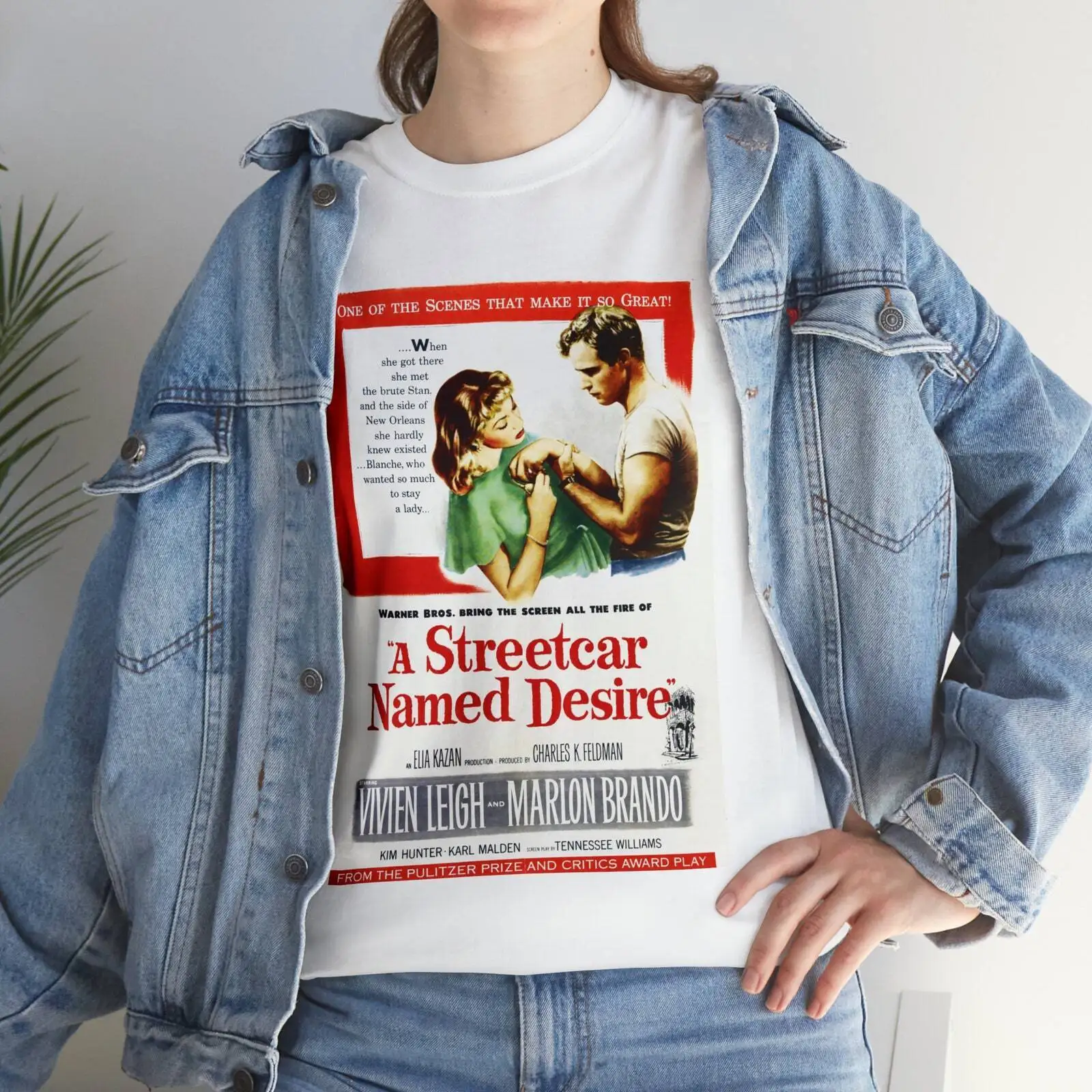 

Vintage Retro Shirt Young Marlon Brando and Vivien Leigh Fan art Shirt Old Holly