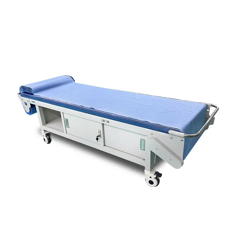 Electric ultrasonic examination bed, automatic replacement of disposable sheets and paper delivery room