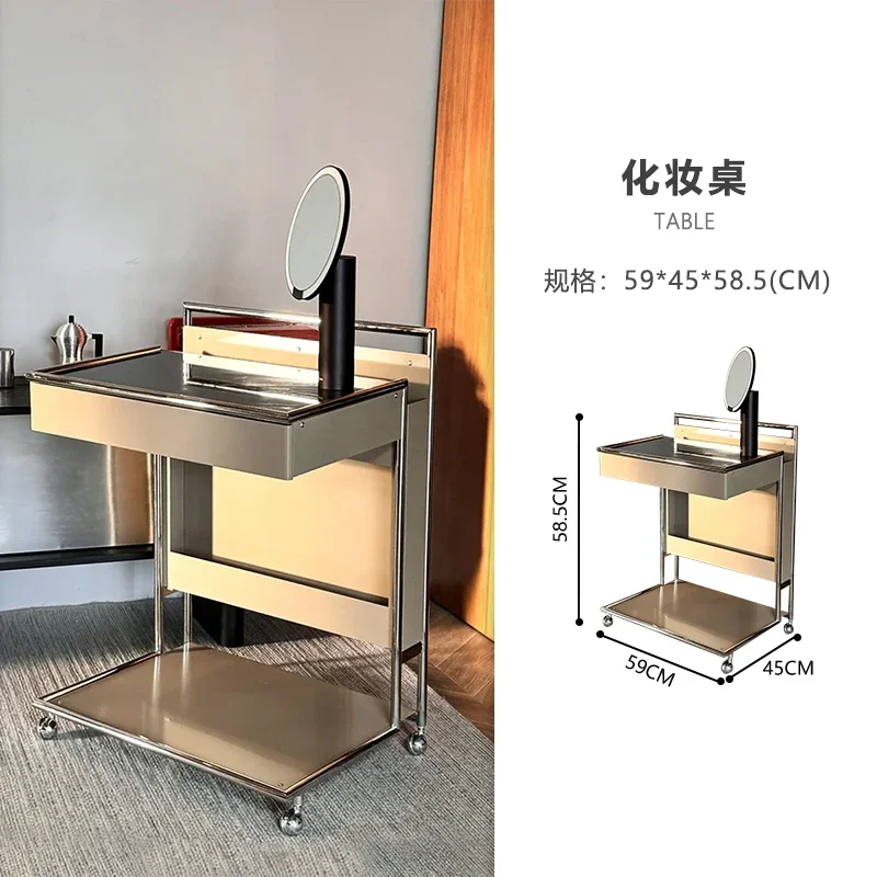 Dresser bedroom simple modern 2024 new small apartment mobile c-type sofa side few makeup table bedside table