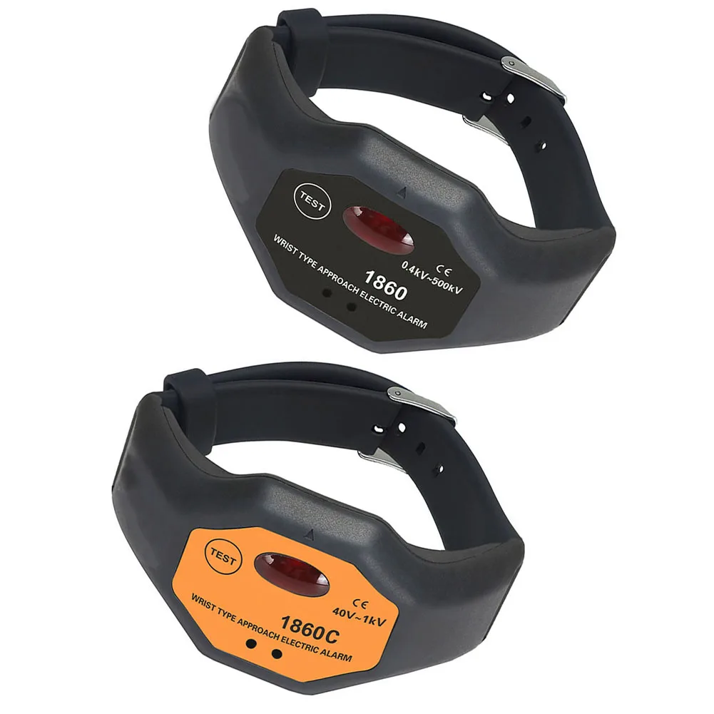 ETCR1860 ETCR1860C Wrist Type Non Contact Voltage Detector 1kV To 500kV High Low Voltage Sensor With LED Buzzer Alarm