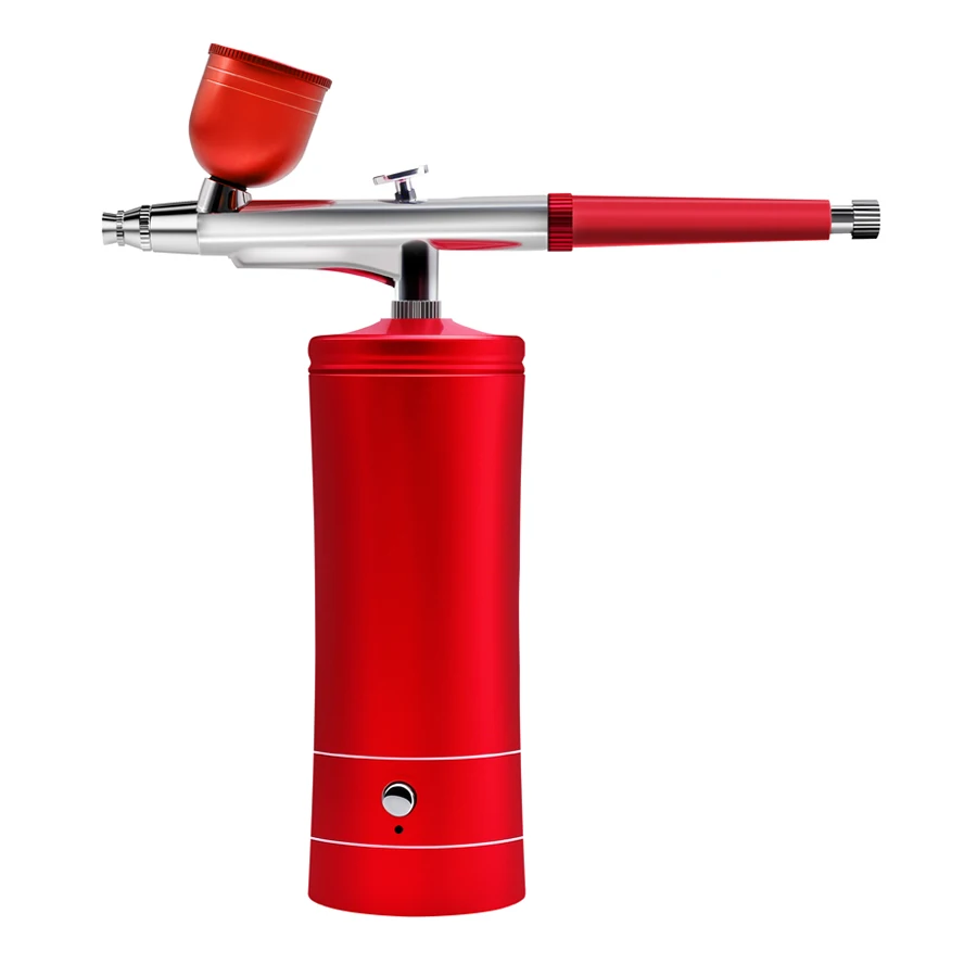 Airbrush Kit with Compressor, Handheld Air Brush Gun with 0.3mm Tip, Rechargeable Portable Air Brush for Painting, Nail Art, Model Coloring
