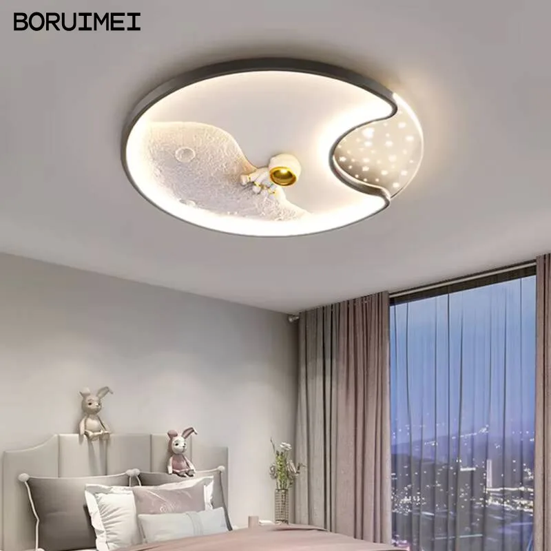 Bedroom Ceiling Lamp Advanced Full Spectrum Eye Protection Space Decoration Modern Minimalist Children's Room Ceiling Lamp