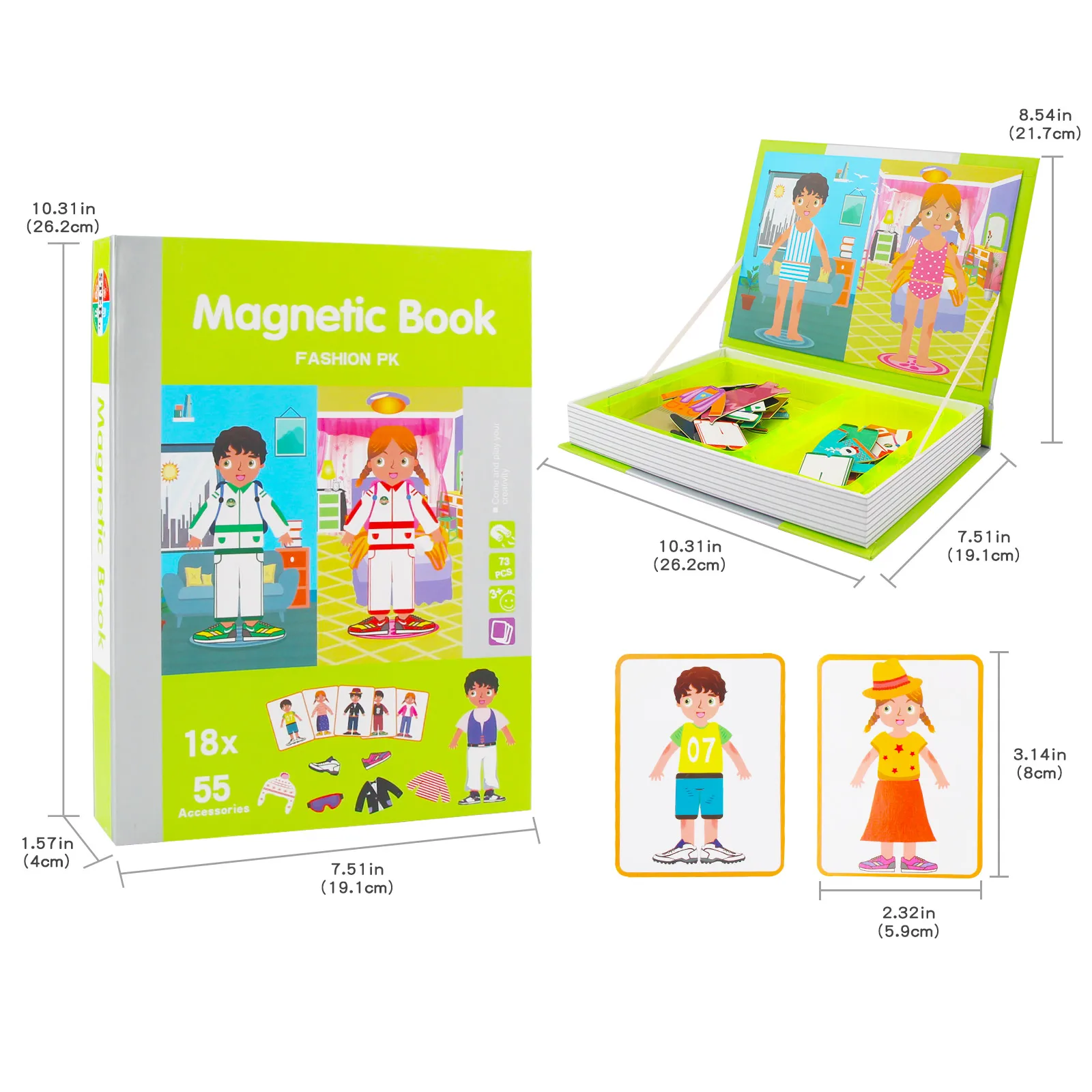 Magnetic Puzzle Book Kids Intelligent 3D Jigsaw Toys Brain Training Games Montessori Educational Toys for Kids Gifts Xmas Toys