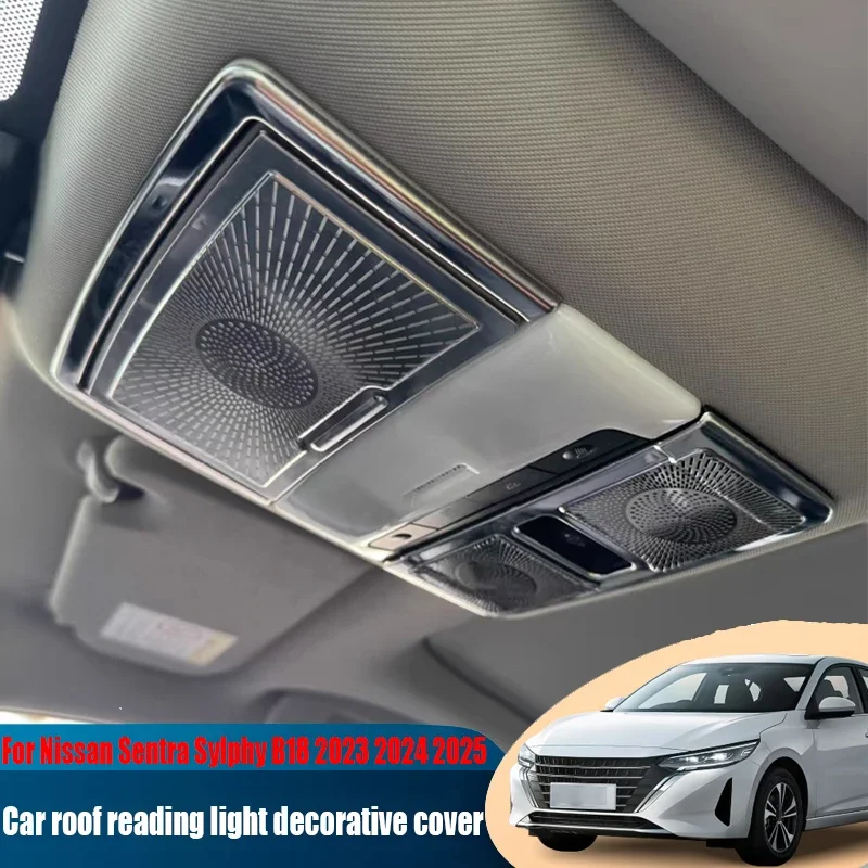 For Nissan Sentra Sylphy B18 2023 2024 2025 car roof reading light decorative cover car interior decoration modification parts