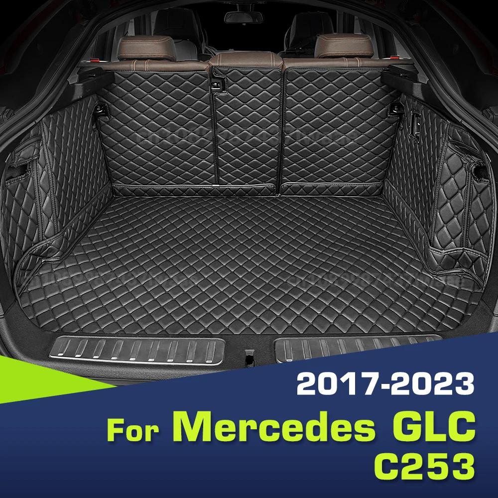 Full Coverage Trunk Mat For Mercedes Benz GLC Class Coupe C253 2017-2023 22 21 20 19 18 Car Boot Cover Pad Interior Accessories