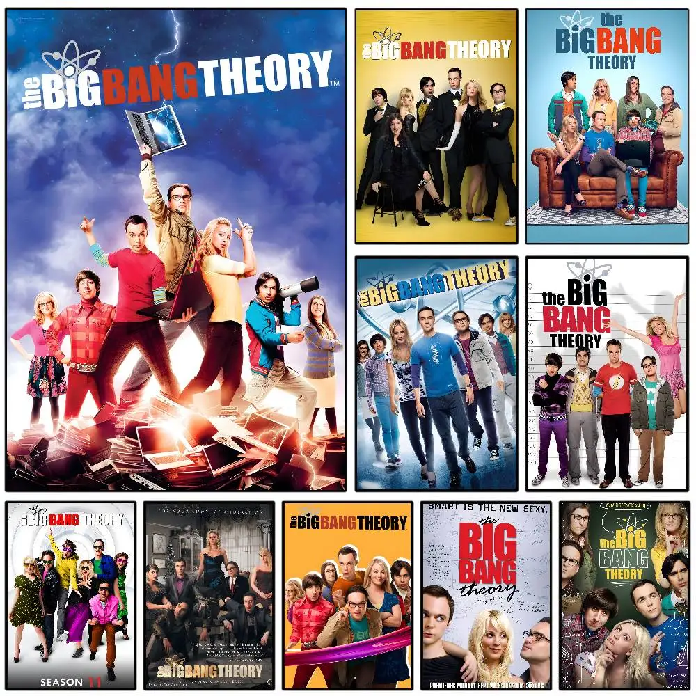 T-The Big Bang Theory Poster HD Sticky Wall Waterproof Home Living Room Bedroom Dorm Bar Aesthetic Decoration