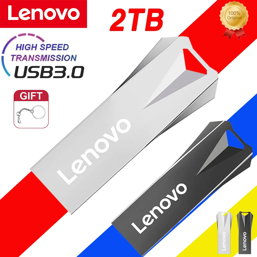 

Lenovo Pen Drive 2TB High Speed Flash Memory Metal Pendrive 1TB Flash Drive 512GB USB 3.0 Memory Storage Device U Disk for PC