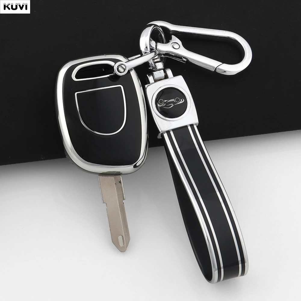 Modische TPU-Autoschlüsselhülle für Renault Twingo Clio Kangoo Master NE73 VAC102 Schlüsselanhänger