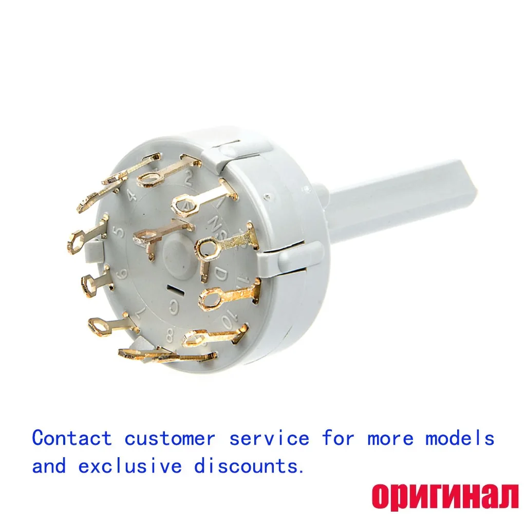 LORLIN CK1024 Multi-position Rotary Band Switch, 12 Poles 1 Position, 30 Degree Detent