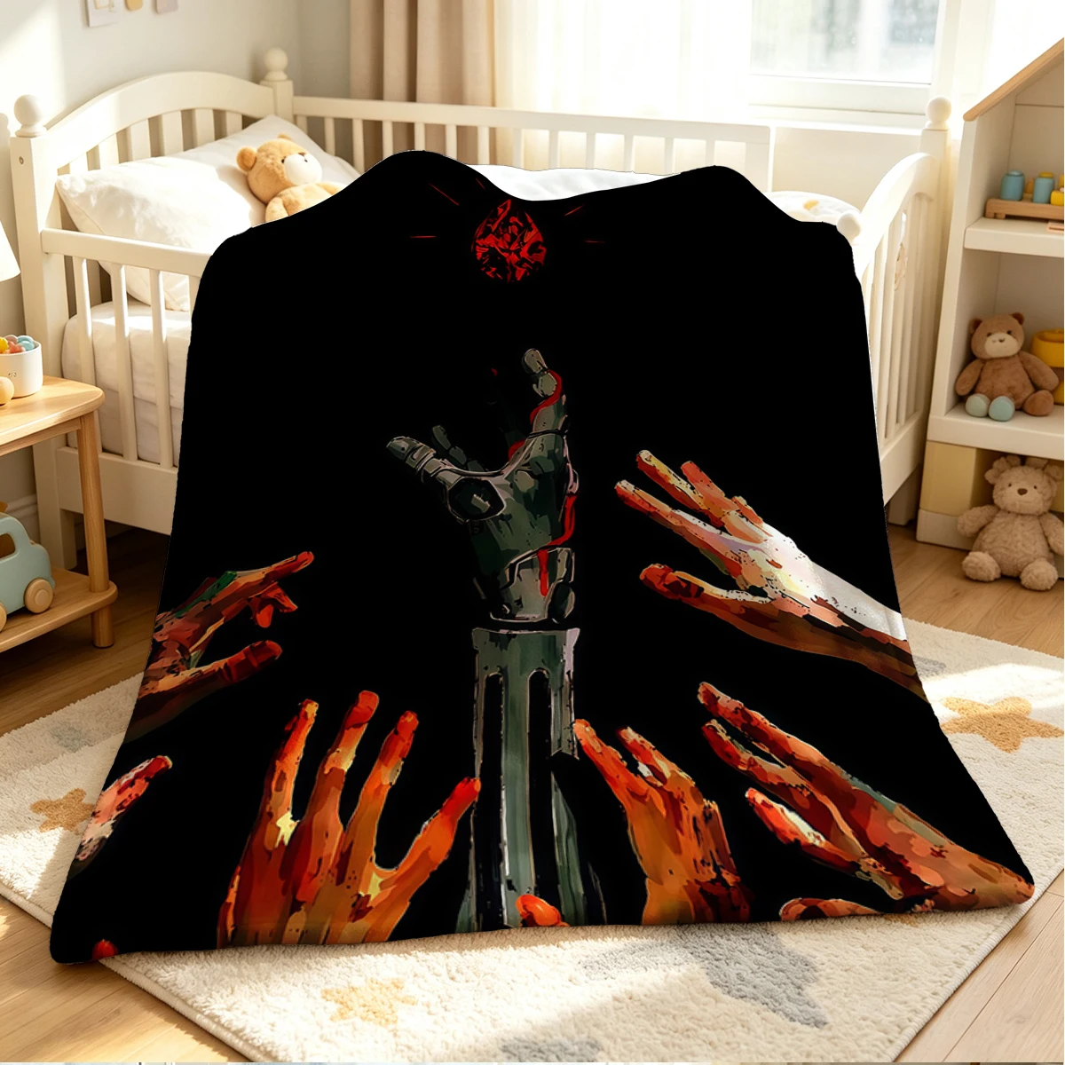 Desire Reach Flannel Blanket Warm Soft Halloween Christmas Couch Warm Cozy Decorative Decor Gift for All Season