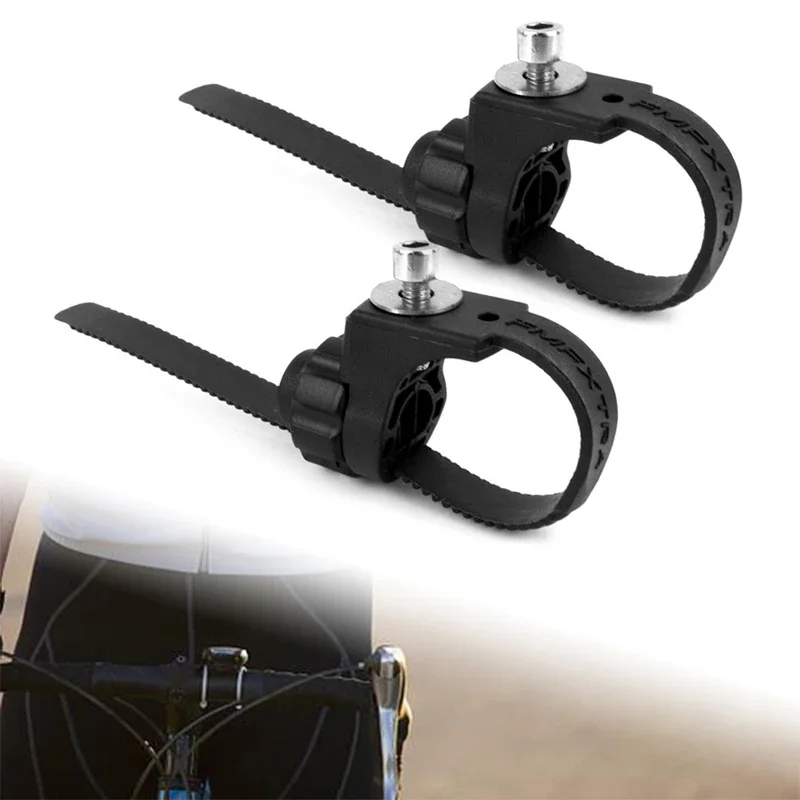 Bike Fork Clamp 2 Piece Mounting Bracket, Adjustable Mud Guard Ring, Front Rear Rack Adapter
