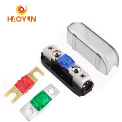 【1Set】 Car Audio Auto Mini ANL AFS Car Fuse Holder Block with Fuse 20A 30A 40A 50A 60 80 100 150 200 MINI ANL 32V Good Quality