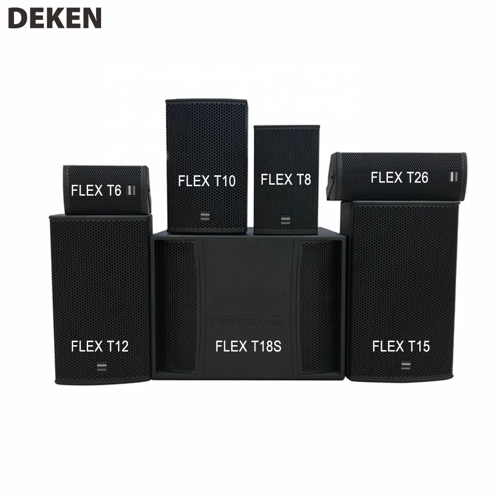 DEKEN FLEX T15 Professional Speaker  o System Sound 15 Inch Speaker Outdoor Stage Full Range Frequency Church Loudspeaker