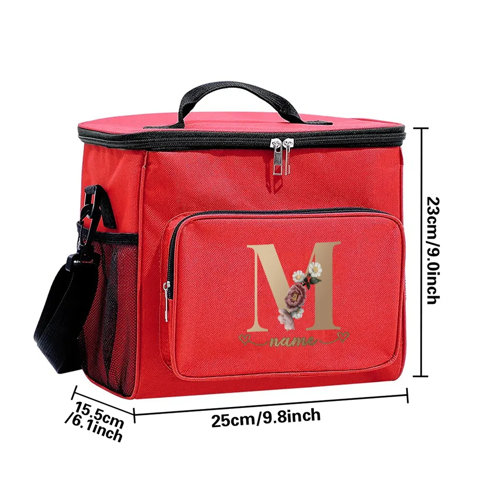 Personalized Customized Insulation Storage Travel Lunch Ice Insulation Food Lunch Bag Large Capacity Camping Picnic