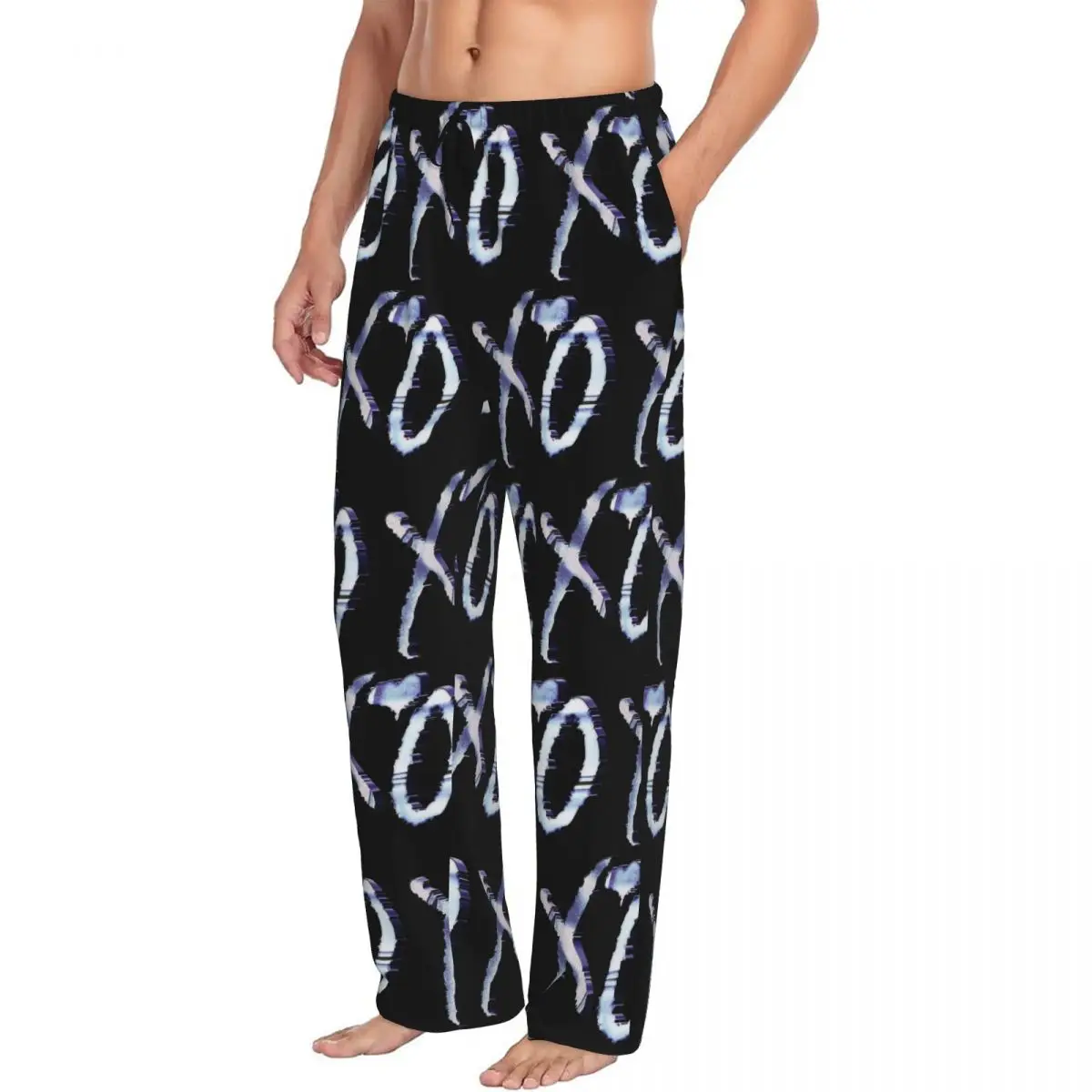 Custom The Weeknd Men Pajama Pants Lounge Sleep Sleepwear Bottoms with Pockets