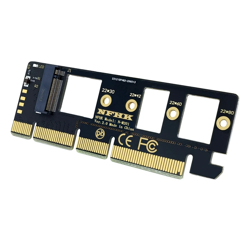 Expansion Card M.2 NVME SSD To PCIE 3.0 X16/X8/X4 Desktop SSD Adapter Card Support 2230 2242 2260 2280 Size SSD