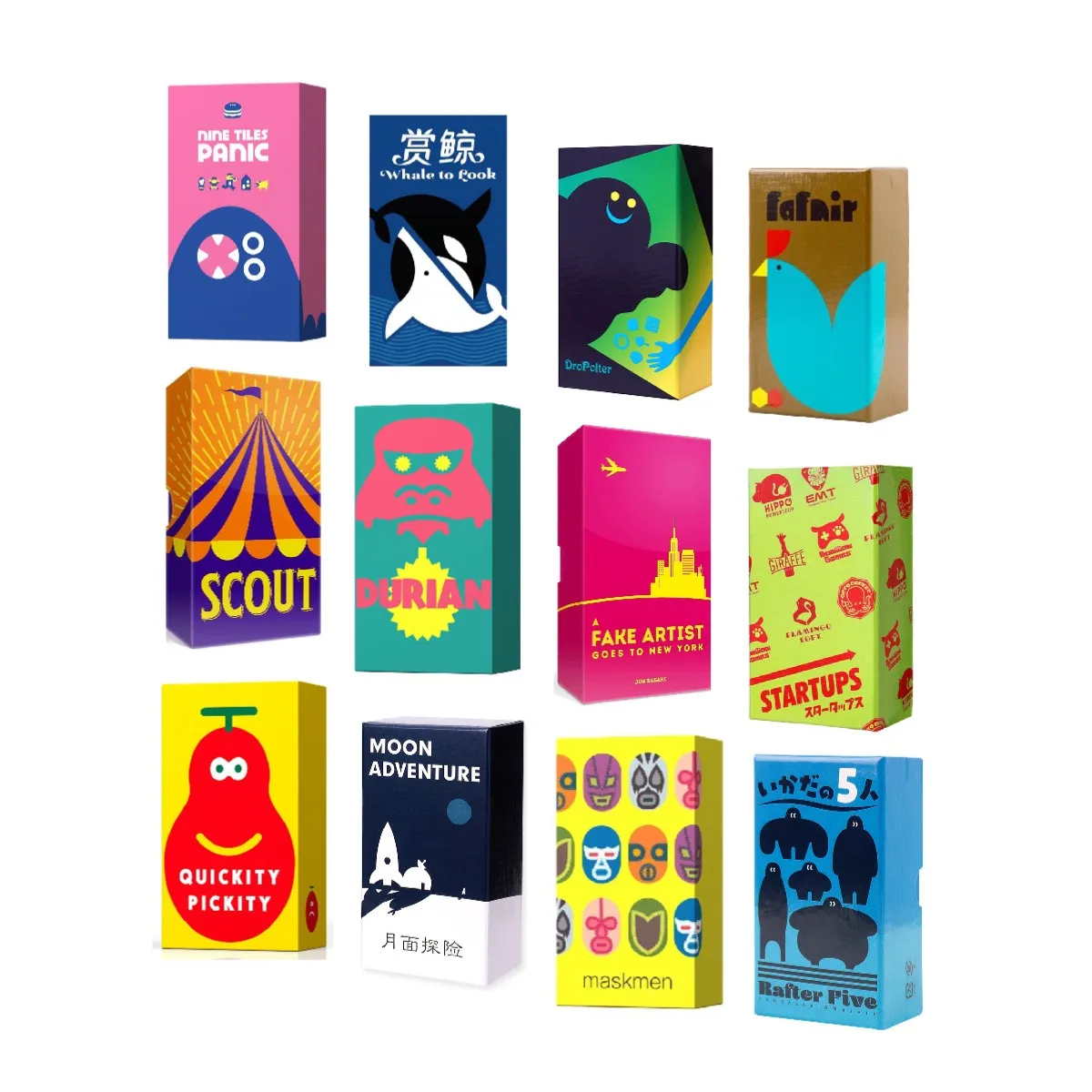 

Карточная игра-скаутов • Лунные приключения • Стратегия запуска • Движущий дикий • Поддельный художник • Глубоководная приключения • Лучшая семейная игра