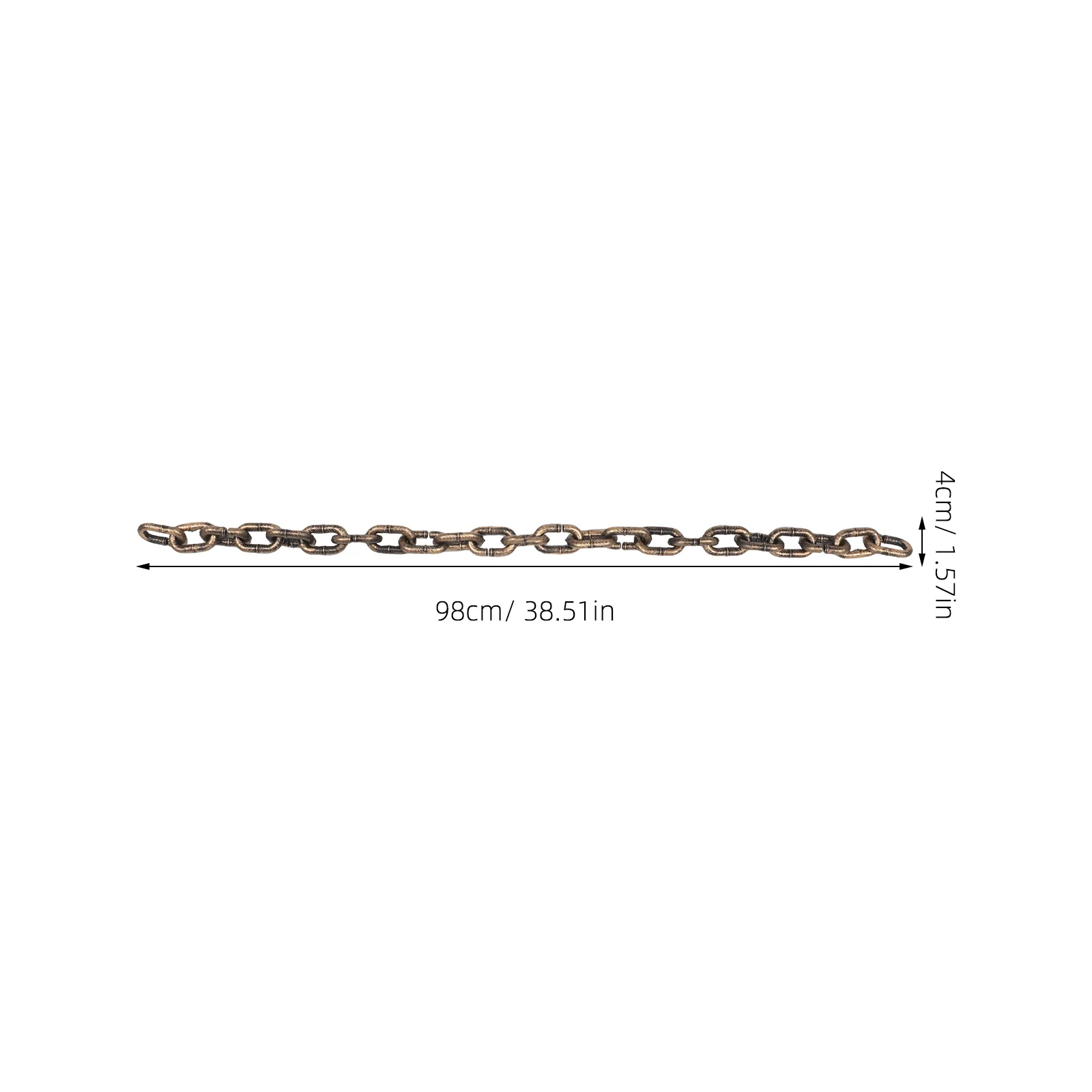 3 pçs correntes de plástico de halloween realista falso ferro olhar para casa assombrada cosplay decorações de festa adereços corrente de barreira de plástico