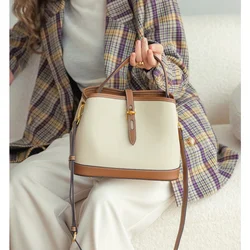 2023 Summer Bag Women's Bucket Women's Messenger Bag Niche Design High-end Mother-in-Child Bag Handheld One-shoulder Women