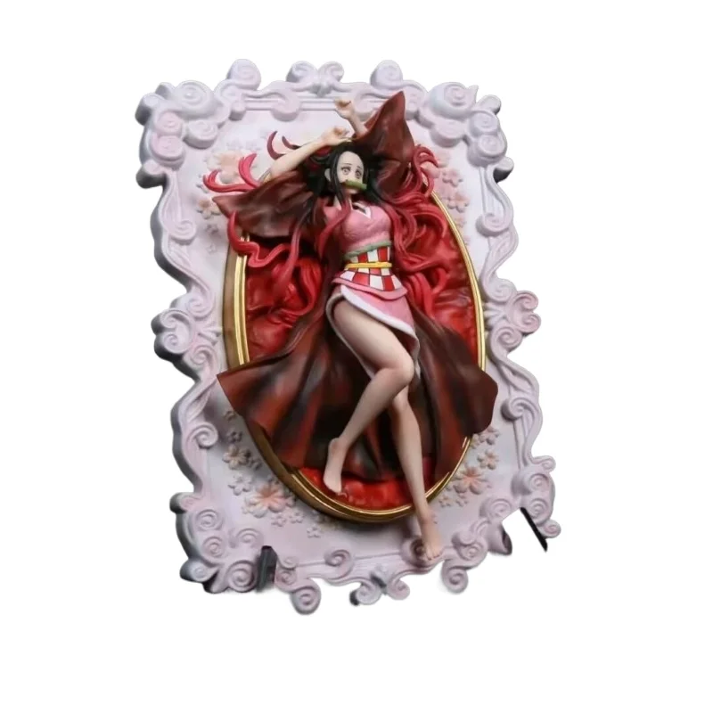 33Cm Nieuwe Demon Slayer Kamado Nezuko Anime Figuur Perifere Model Fotolijsten Kan Worden Opgehangen Kamer Decoratie Ornamenten Geschenken speelgoed
