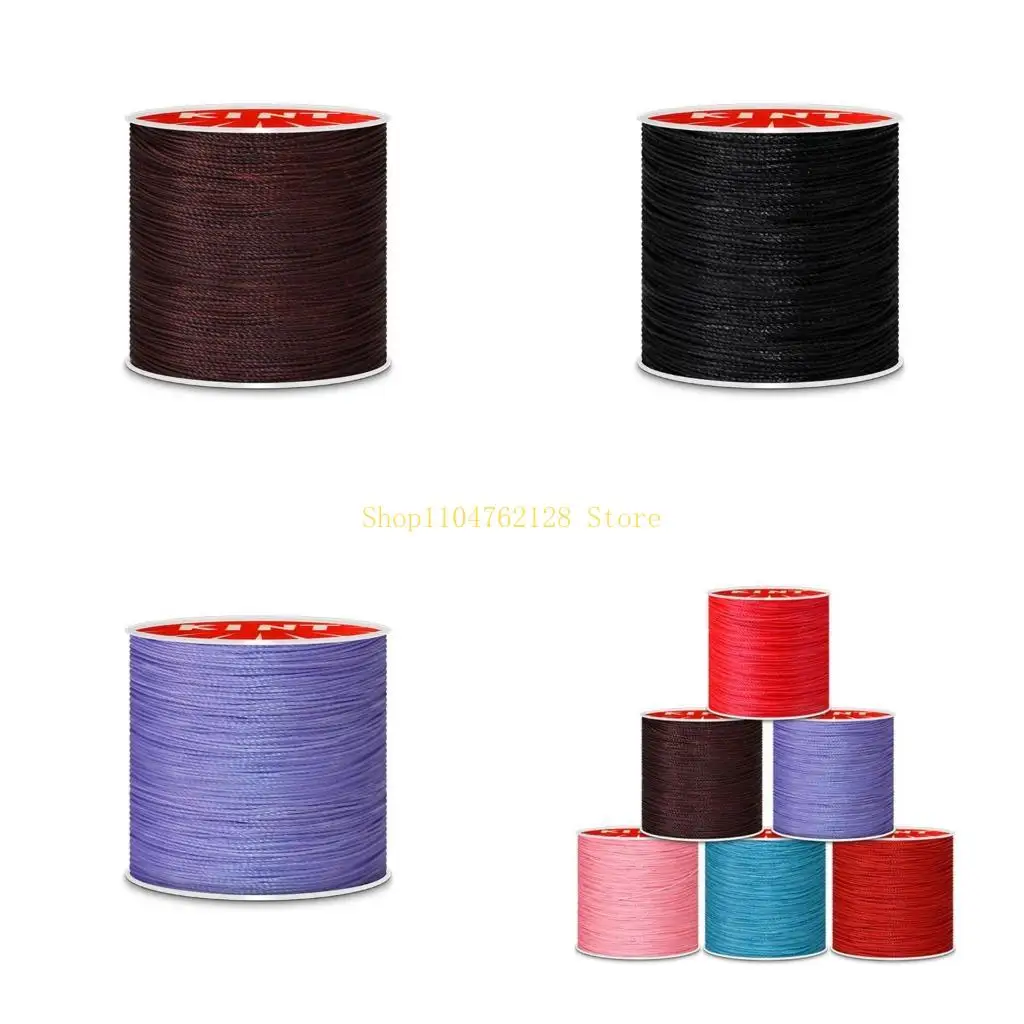 Waxed Thread Polyester String 0.45/0.5/0.6mm Round Waxed Cord Thread for Jewelery Bracelets, Anklet, Beading, Making best sale