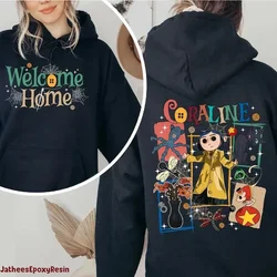 Be Wise Be Brave Be Tricky Halloween Hoodie Spooky Movie Halloween Coralin Tops Coralin Doll Sweater Coraline Movie Y2k Clothes