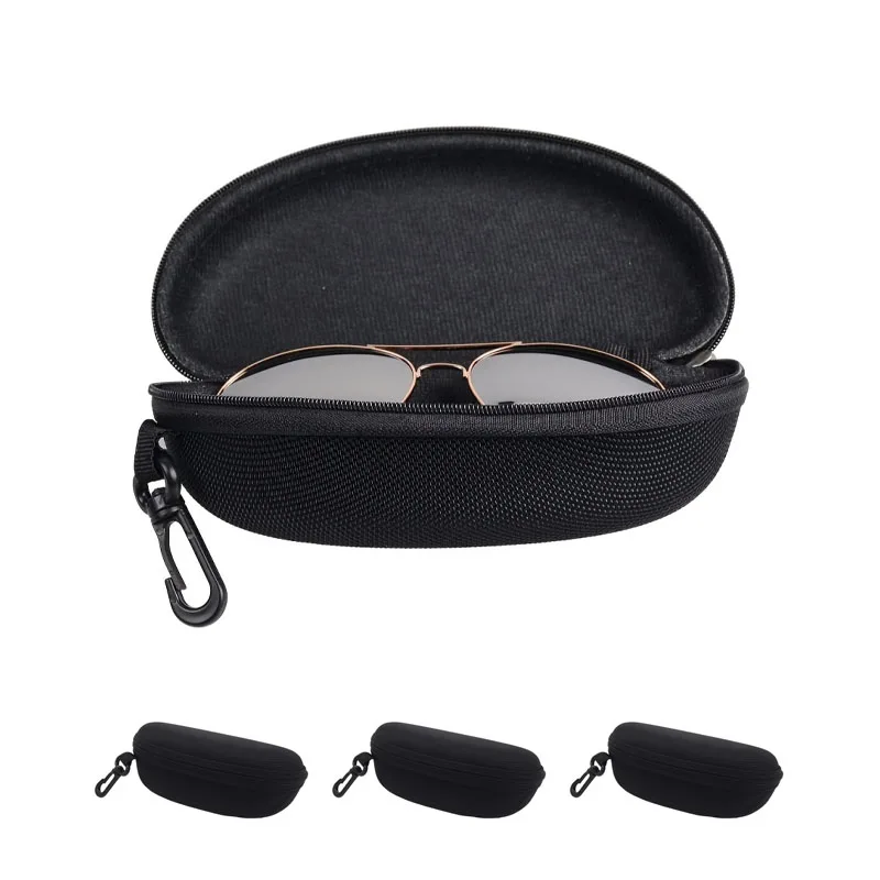 1/3 Pack Portable Zipper Sunglasses Protector Box Eye Glasses Case Box Oxford Travel Pack Glasses Case Accessories With Hook