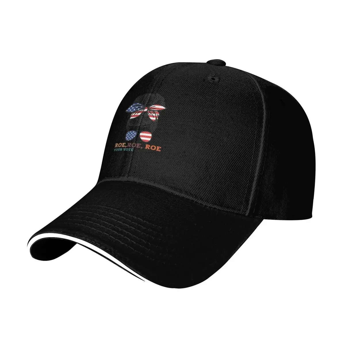 Roe Roe Roe Your Vote American Nana sunglasses Messy Bun Flag USA Baseball Cap Men Women Casual Summer Sport Sun Cap