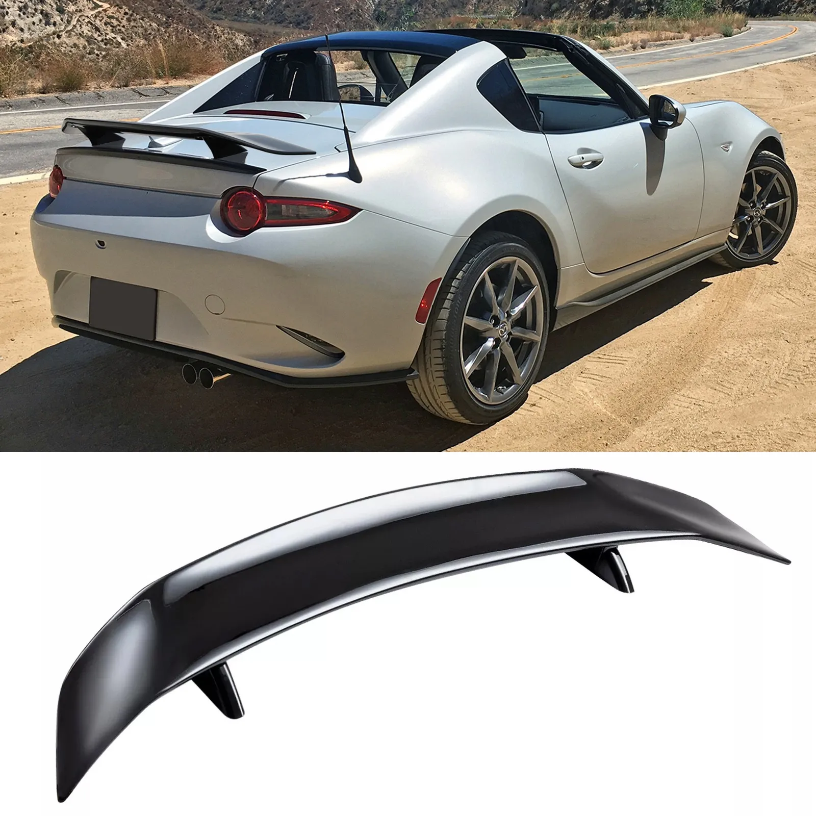 

Gloss Black 47" Car Rear Trunk Spoiler Tail Wing Lip For Mazda MX-5 Miata NC ND
