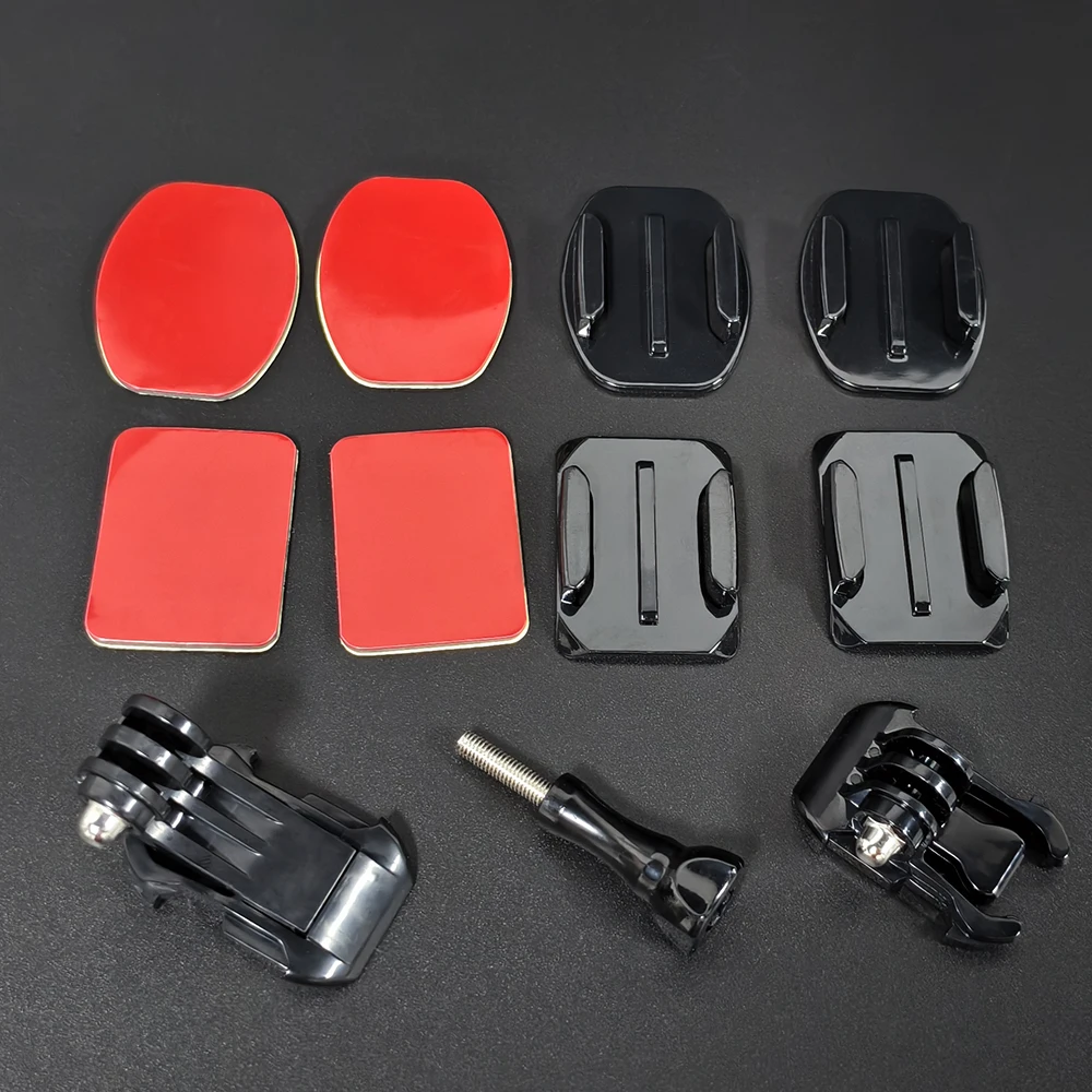 Curved Flat Adhesive Mounts Sticker Mount for GoPro Go Pro Hero 13 12 11 10 9 8 4K Helmet Action Camera Accessories for DJI OSMO
