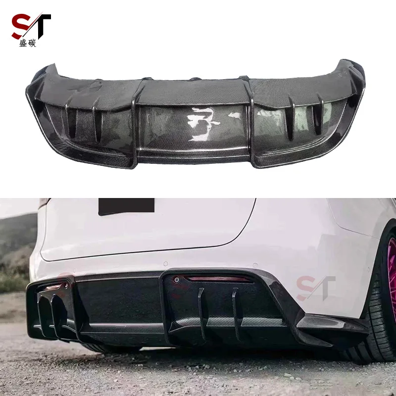 

Suitable for Tesla Model Y Carbon Fiber Rear Lip AD Tail Lip Edamame Y Modified Rear Diffuser Surrounded