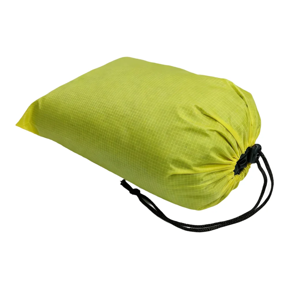 Beach Trips Camping Trips Ultralight Shoe Bag Drawstring Pouch Lightweight Outdoor Storage Bag Yellow, Red, Green Packs Flat