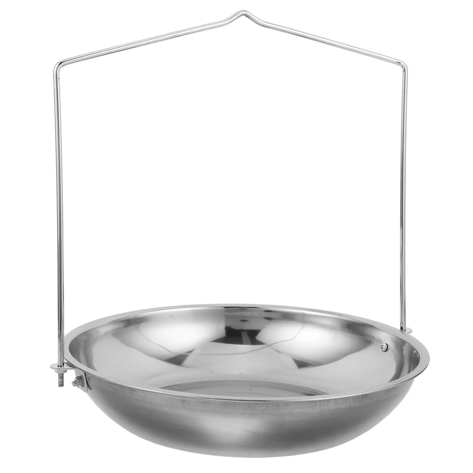 Scale Pan Scoop Chain Stainless Steel Hanging Attachment for Industrial Crane Dial Spring Pocket Pallet Weighing Baking Serving