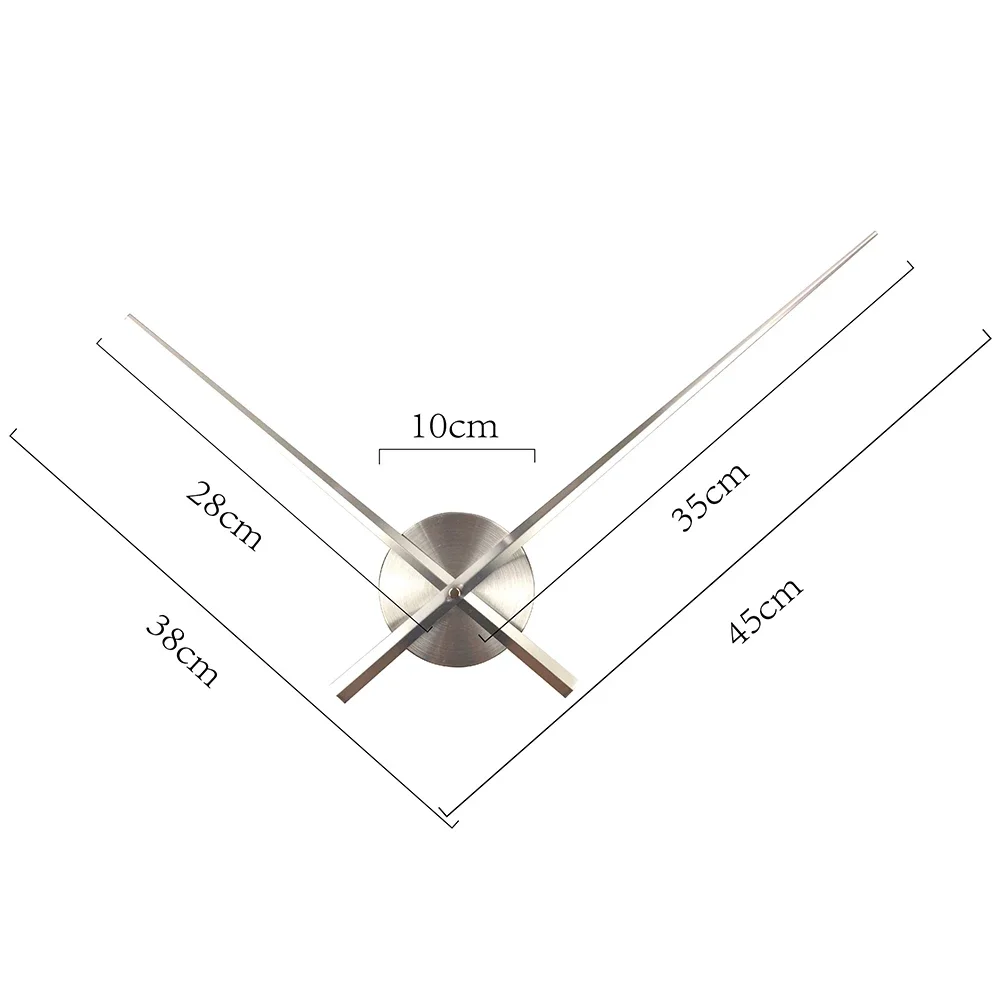New Brief DIY Large Clock Needles Quartz Mechanism Big Size Hour Hands Accessories for 3D Wall Clock Modern Home Decor view 6