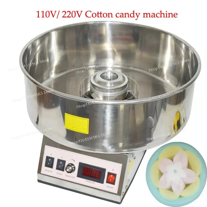 Commercial Cotton Candy Machine Maker CC-3803, Electric Candy Floss Machine for Party Events, 110V 220V Dual Voltage