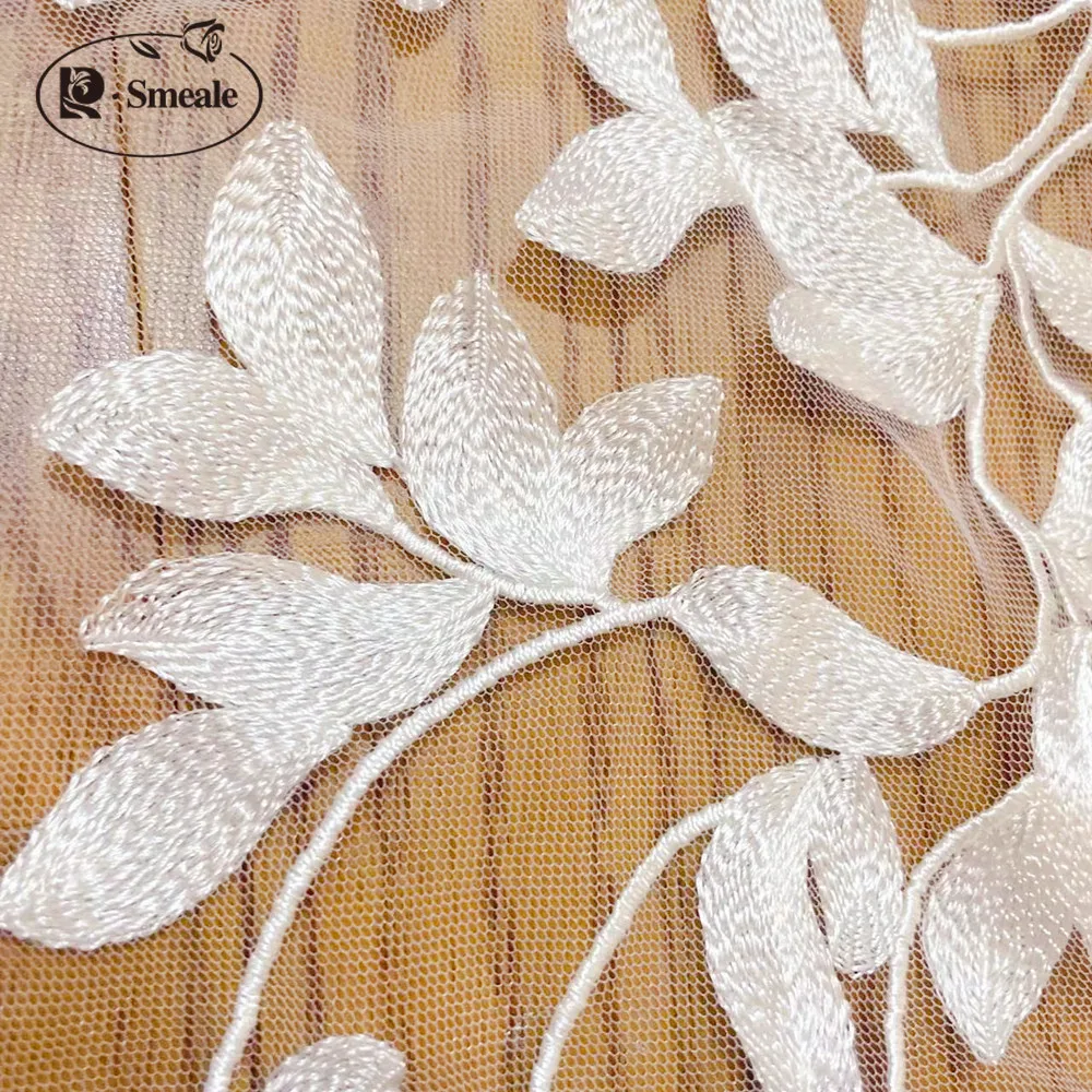 Lace Fabric for Wedding Dress, Sewing Fabric, Off White, Leaf, France Bride, New Design - Image 3