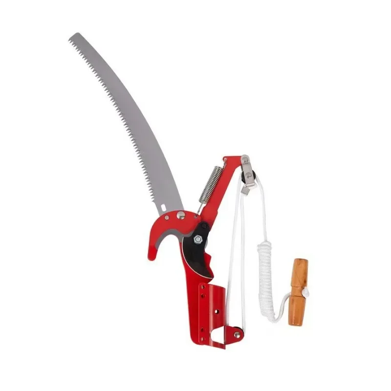 

High Altitude Three Pulley Pruning Scissors Tree Pruner Branches Cutter Garden Shears Saw Fruit Pick Cutting Tools Without Rod