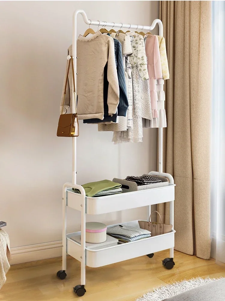 

Clothes floor drying bedroom mobile clothes storage sleeping at night
