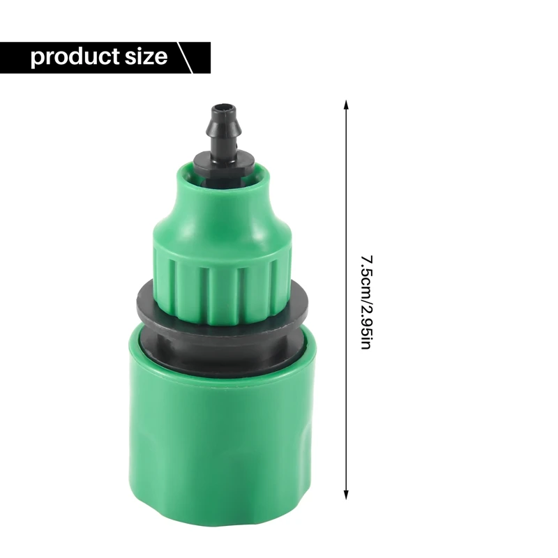 ABUL-Raccordo per connettore per rubinetto adattatore unidirezionale per tubo flessibile da giardino per irrigazione, confezione da 4