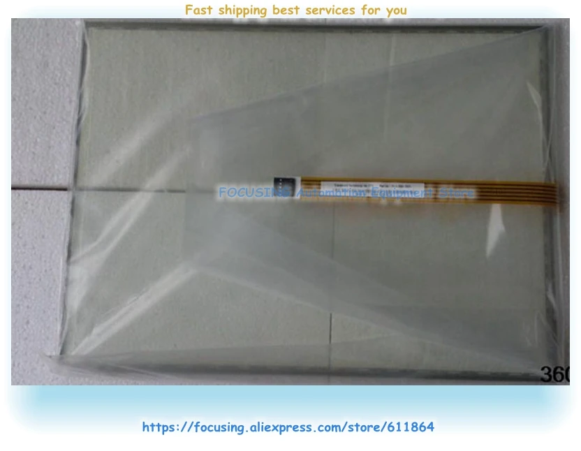 T010-7201-T071 15 Inch 5 Wire Wide Temperature Tange Industrial Touch Screen Glass New
