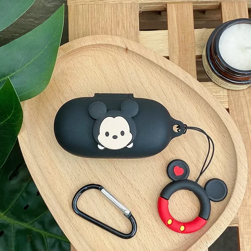 غطاء حماية لسماعات الأذن من كارتون ديزني لهاتف هواوي FreeBuds SE من السيليكون لسماعات الأذن اللاسلكية صندوق شحن كم واقي مع خطاف