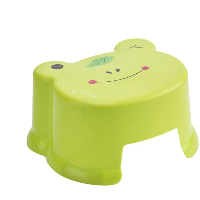 Cartoon Living Room Thicken Plastic Stool Bathroom Anti-Slip Bench Stool Animal Pattern Small Step Stool Children's Stool